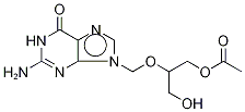 Ganciclovir Mono-O-acetate-d5 Structure