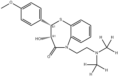 Desacetyl Diltiazem-d6, 1246820-35-8, 结构式