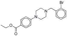 4-[4-[(2-Bromophenyl)methyl]-1-piperazinyl]benzoic Acid Ethyl Ester-d8