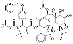 7-epi N-Desbenzoyl-N-tert-butoxycarbonyl-N,O-isopropylidene-3'-p-O-benzyl-6α-hydroxy Paclitaxel Structure