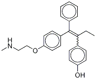 N-DesMethyl-4'-hydroxy TaMoxifen 
(E/Z Mixture) Structure