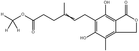 O-DesMethyl Mycophenolic Acid Methyl Ester-d3 Structure