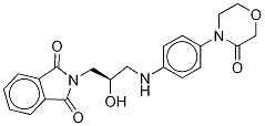 4-[((2R)-Hydroxy-3-phthaliMido)propylaMine]phenyl-3-Morpholinone-d4 Structure