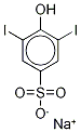 4-Hydroxy-3,5-diiodobenzenesufonic Acid SodiuM Salt Hydrate, >95% Structure