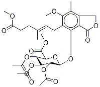 Mycophenolic Acid Methyl Ester-d6 6-(Tri-O-acetyl-β-D-glucuronic Acid Methyl Ester) Structure