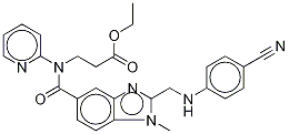 DeacetaMidine Cyano Dabigatran-d3 Ethyl Ester Structure