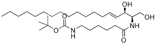 N-(N-tert-Butoxycarbonyl-aMinohexanoyl)-D-erythro-sphingosine Structure