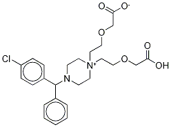2-(p-chlorobenzhydrylpiperazine)-[N,N-bis(2-ethoxyacetic acid)]-d8 Struktur