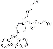 Quetiapine-N-Di(ethoxyethanol) Chloride,,结构式