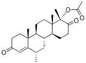 6,17a-DiMethyl-3,17-dioxo-D-hoMoandrost-4-en-17a-yl Acetate 化学構造式