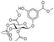 5-Carboxyresorcinol 3-O-β-D-Glucuronide Triacetyl DiMethyl Diester 化学構造式