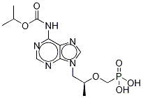 [[(1R)-2(6-IsopropylaMinocarbaMate-9H-purin-9-yl)-1-Methylethoxy]Methyl]phosphonic Acid Structure