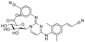 Rilpivirine N-Glucuronide, 1437791-52-0, 结构式