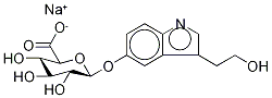 5-Hydroxy Tryptophol β-D-Glucuronide Sodium Salt  Structure