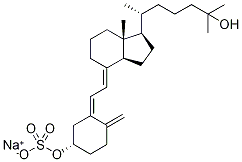 25-Hydroxy Vitamin D3-d6 3-Sulfate Sodium Salt (80%) Structure