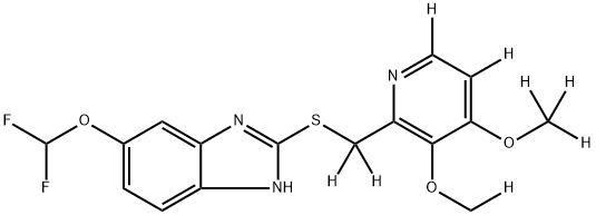 Pantoprazole Sulfide-D7 (Major) Struktur