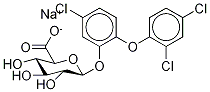 Triclosan O-β-D-Glucuronide Sodium Salt,,结构式