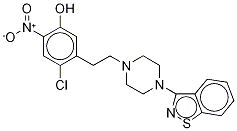 5-[2-[4-(1,2-Benzisothiazol-3-yl)-1-piperazinyl]ethyl-4-chloro-2-nitrophenol 结构式
