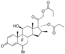 6-溴代倍他米松17,21-二丙酸酯, 1186048-34-9, 结构式