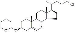 2-[[(3β)-24-Chlorochol-5-en-3-yl]oxy]tetrahydro-2H-pyran Structure