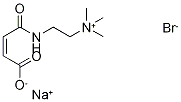 N-[2-(N',N',N'-TRIMETHYLAMMONIUMBROMIDE)ETHYL]MALEAMIC ACID, SODIUM SALT 结构式