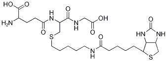 S-(1-PENTYL-5-BIOTINYLAMIDO)GLUTATHIONE 结构式