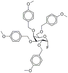 Fluoro 2,3,4,6-Tetra-O-(4-methoxybenzyl)-α-D-galactopyranoside Structure