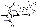 2-Deuterio-3,4,6-tri-O-acetyl-β-D-mannopyranose 1,2-(Methyl Orthoacetate) Struktur