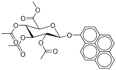 1-Pyrenyl-2,3,4-tri-O-acetyl--D-glucuronic Acid, Methyl Ester, , 结构式