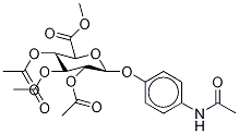 4-Acetamidophenyl-d3-2,3,4-tri-O-acetyl--D-glucuronide, Methyl Ester Struktur