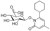 1-[(6-Cyclohexyl-d11-4-methyl-2-oxo-1(2H)-pyridinyl)oxy]-1-deoxy--D-glucopyranuronic Acid Struktur