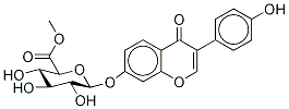 Daidzein 7--D-Glucuronide Methyl Ester Struktur