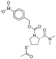 (2S,4S)-4-(Acetylthio)-2-[(dimethylamino)carbonyl]-1-pyrrolidinecarboxylic Acid 4-Nitrobenzyl Ester-d6 Structure