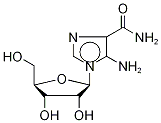 5-Aminoimidazole-4-carboxamide-1-β-D-ribofuranoside-13C2,15N Structure