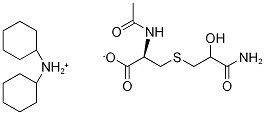 N-Acetyl-S-(2-hydroxy-3-propionamide)-L-cysteine Dicyclohexylammonium Salt Structure