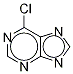 6-クロロプリン-13C2,15N 化学構造式