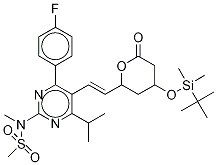 5’-O-tert-Butyldimethylsilyl Rosuvastatin Lactone Structure