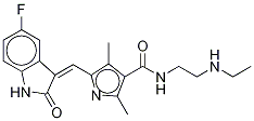 N-Desethyl Sunitinib-d5 Structure