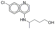 4-[(7-Chloro-4-quinolinyl)amino]-1-pentanol-d4 Structure