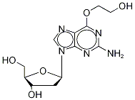 O6-(2-Hydroxyethyl-d4)-2'-deoxyguanosine Structure