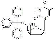 5’-O-Trityl-3’-β-hydroxythymidine-d3, , 结构式