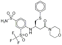 4-[[(1R)-3-(4-Morpholinyl)-3-oxo-1-[(phenylthio)methyl]propyl]amino]-3-trifluoromethylsulfonyl-benzenesulfonamide-d8 Structure