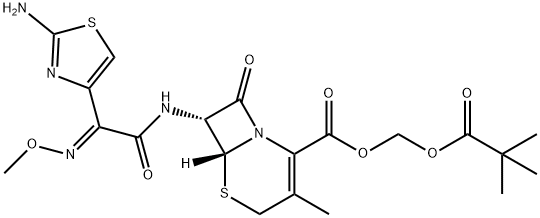 (E)-セフェタメットピボキシル 化学構造式