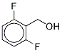 2,6-ジフルオロフェニルメタノール-D2 化学構造式