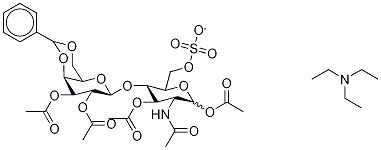 4,6-O-Benzylidene LactosaMine 6-Sulfate Pentaacetate TriethylaMine Salt, , 结构式