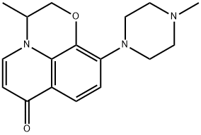 Defluoro-decarboxyl Ofloxacin, 1346602-33-2, 结构式
