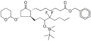 11-O-Tetrahydropyranyl-15-O-tert-butyldiMethylsilyl-lubiprostone PhenylMethyl Ester Structure