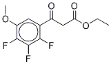 2,3,4-Trifluoro-5-Methoxy-β-oxo-benzenepropanoic Acid Ethyl Ester Structure