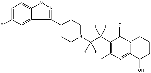 5-Fluoro Paliperidone-d4 Struktur
