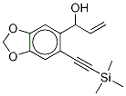 6-[2(TriMethylsilyl)-1-ethynyl]-1,3-benzodioxole-5-vinylMethanol,,结构式